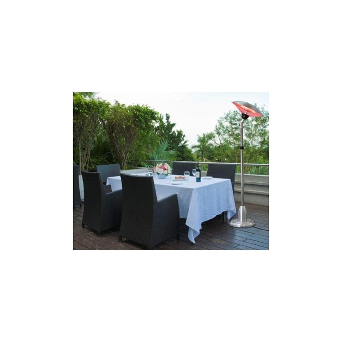 AZ Patio Heaters 85" Telescopic Electric with Adjustable Head