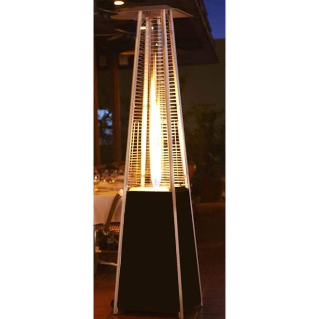 AZ Patio Heaters 87" Bronze Residential Hammered Glass Tube Patio Heater - 40000 BTU's