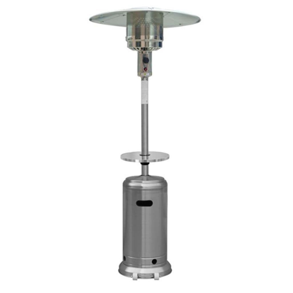 AZ Patio Heaters 87" Stainless Steel Outdoor Patio Heater with Table
