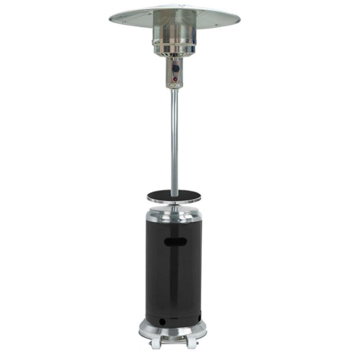 AZ Patio Heaters 87" Stainless Steel/Black with Table