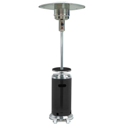 AZ Patio Heaters 87" Stainless Steel/Black with Table