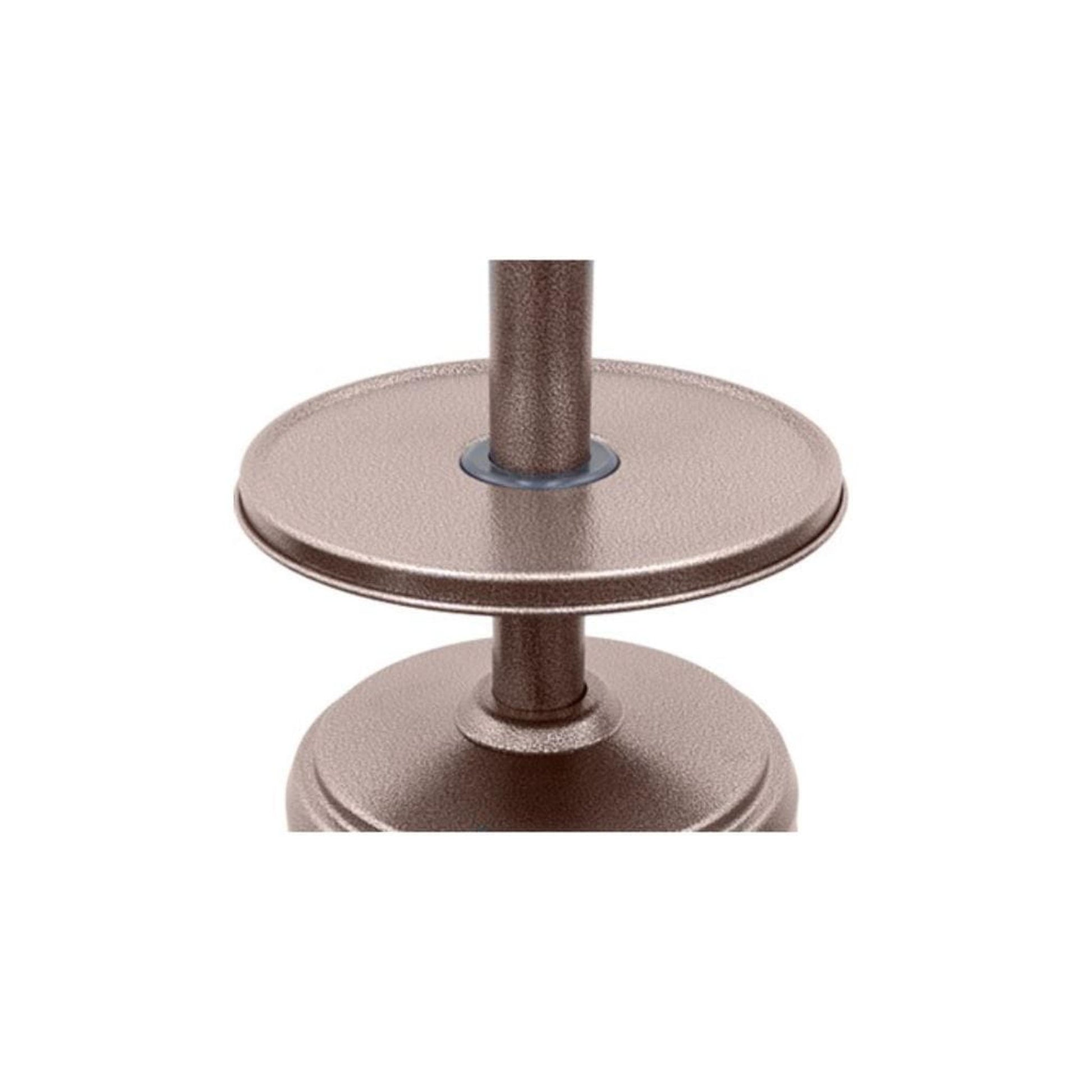 AZ Patio Heaters 87" Tall Outdoor with Metal Table in Hammered Bronze