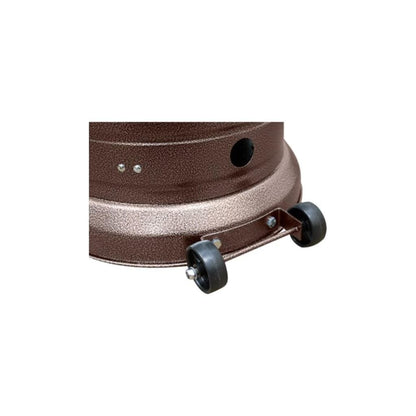 AZ Patio Heaters 87" Tall Outdoor with Metal Table in Hammered Bronze