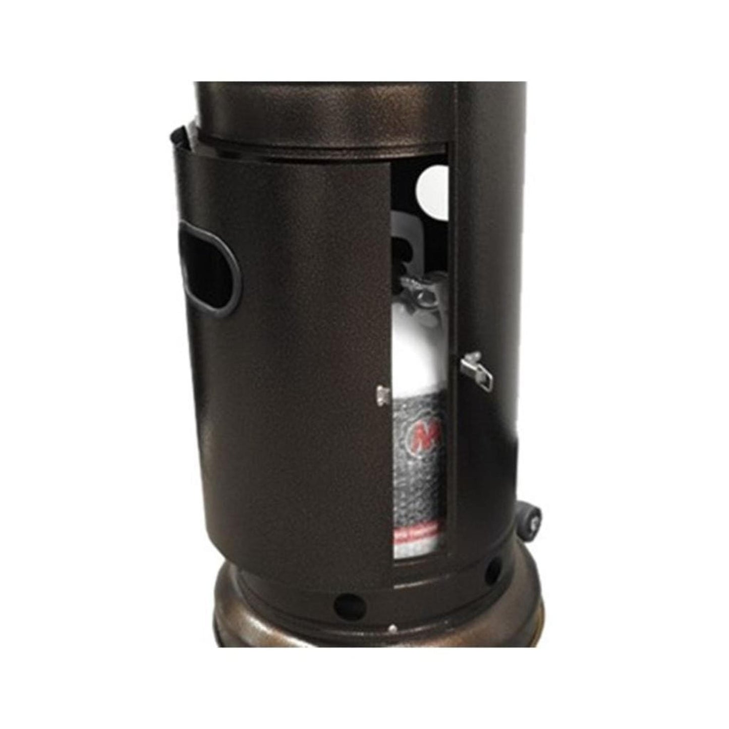 AZ Patio Heaters 87" Tall Outdoor with Metal Table in Hammered Bronze