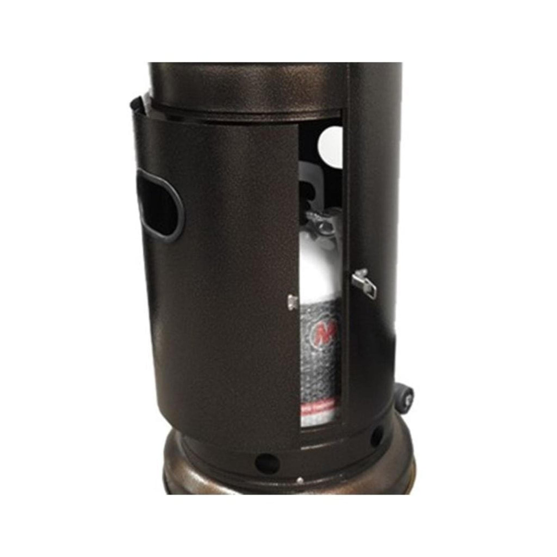 AZ Patio Heaters 87" Tall Outdoor with Metal Table in Hammered Bronze