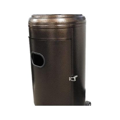 AZ Patio Heaters 87" Tall Outdoor with Metal Table in Hammered Bronze