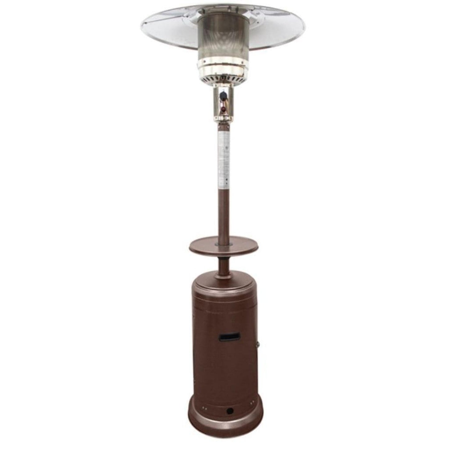 AZ Patio Heaters 87" Tall Outdoor with Metal Table in Hammered Bronze