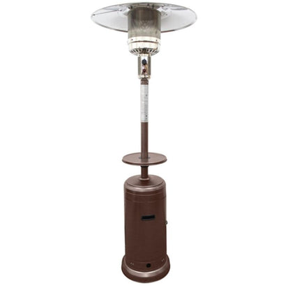 AZ Patio Heaters 87" Tall Outdoor with Metal Table in Hammered Bronze