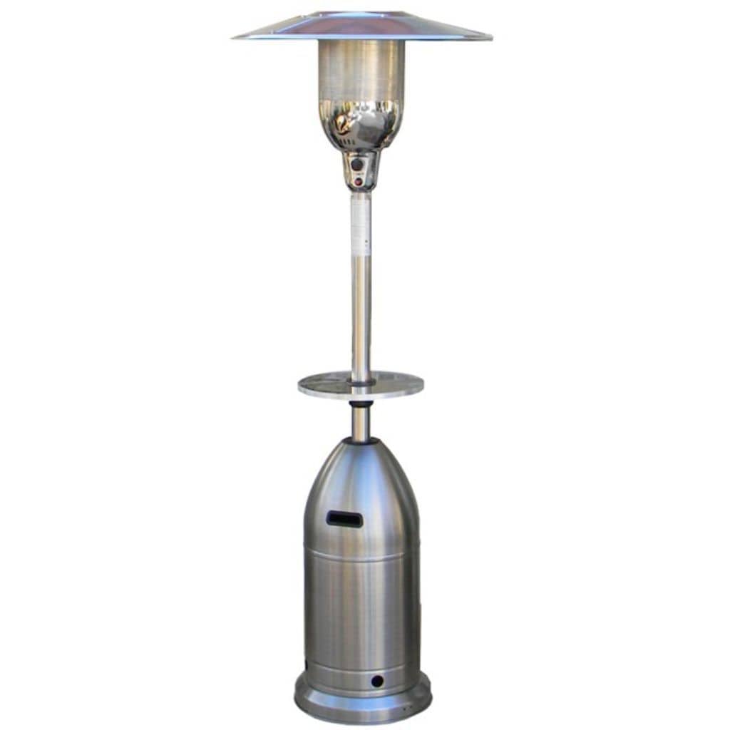 AZ Patio Heaters 88" Stainless Steel Tapered Patio Heater with Table