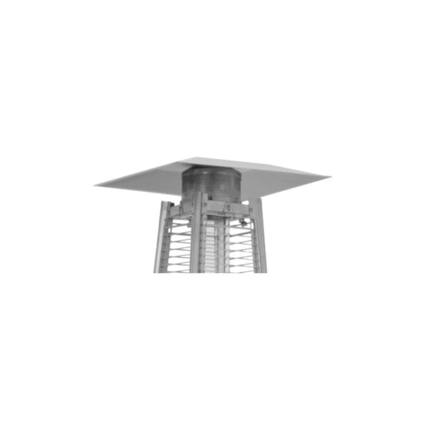 AZ Patio Heaters 89" Silver Residential Hammered Non-Reflective Glass Tube - 40000 BTU's