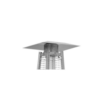 AZ Patio Heaters 91" Matte Black Residential Non-Reflective Glass Tube - 40000 BTU's