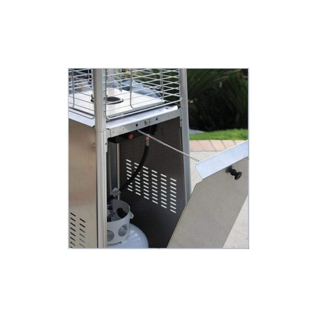 AZ Patio Heaters 91" Stainless Steel Residential Glass Tube Patio Heater - 40000 BTU's