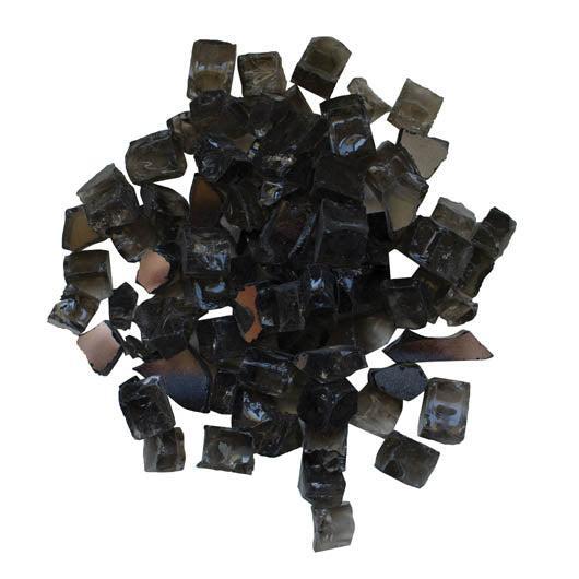 Amantii 1/2" Dark Grey Reflective Fireglass - 5lbs
