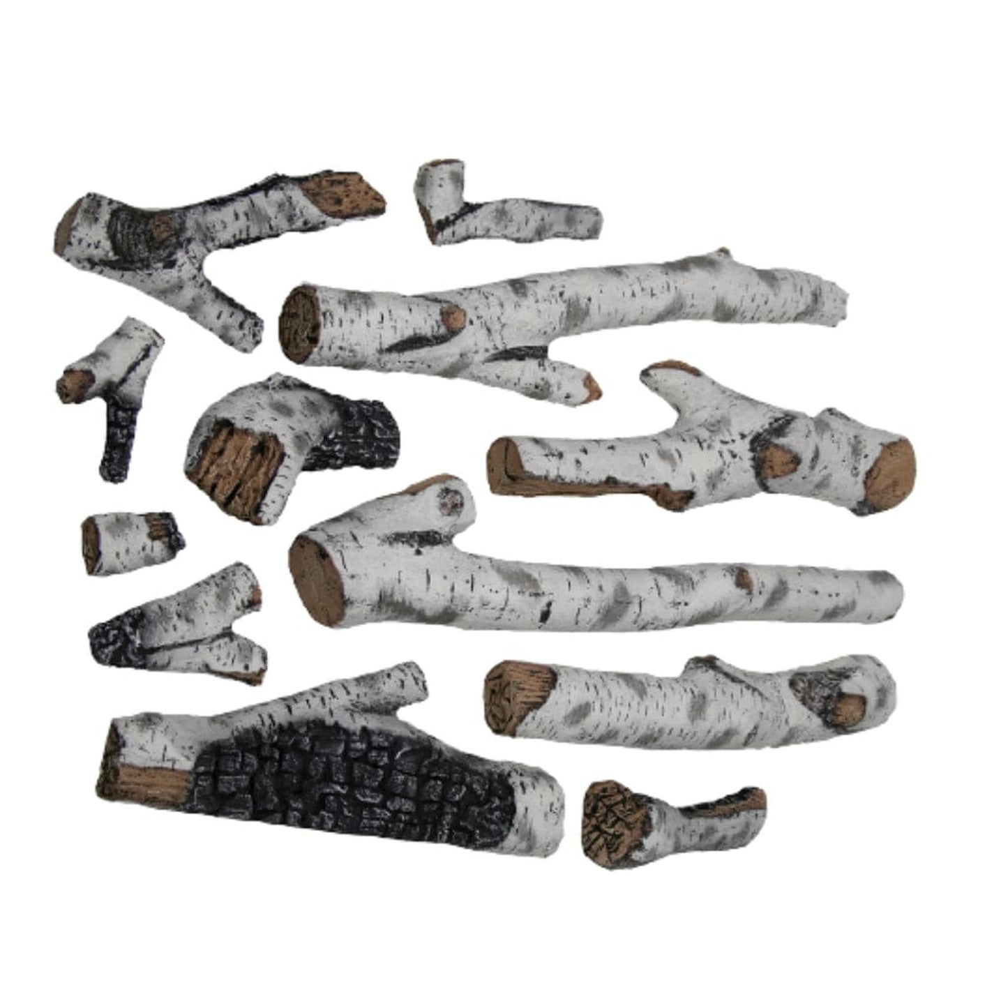 Amantii 12 Piece Large Birch Log Set
