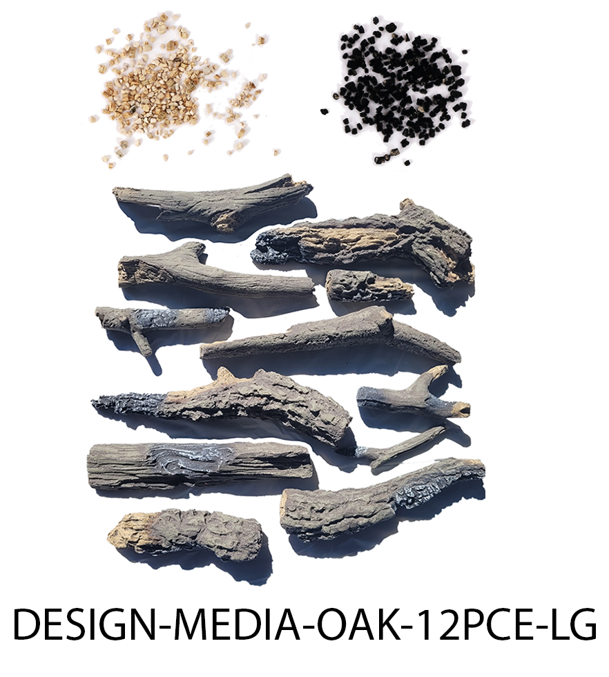 Amantii 12 Piece Large Oak Media Kit