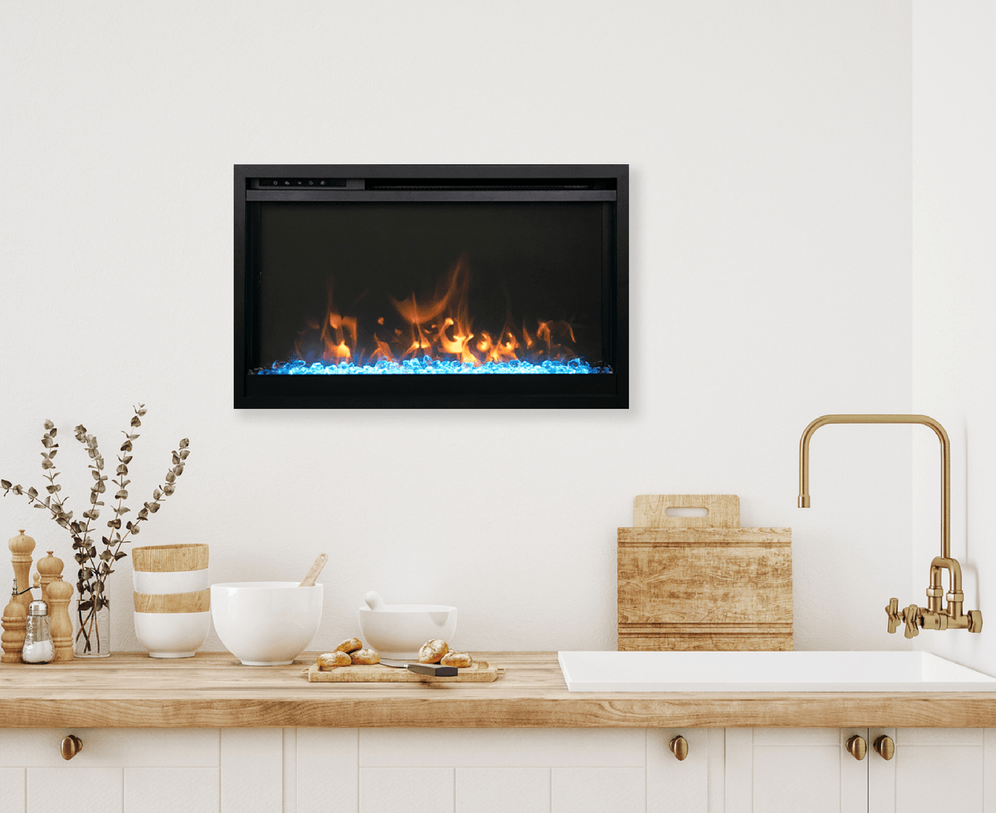 Amantii 26" Traditional Xtraslim Smart Electric Fireplace