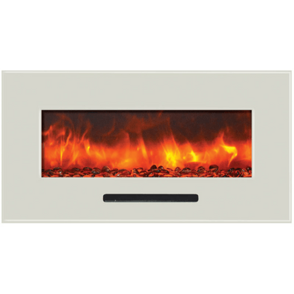 Amantii 26" Wall Mount/Flush Mount Electric Fireplace with Glass Surround
