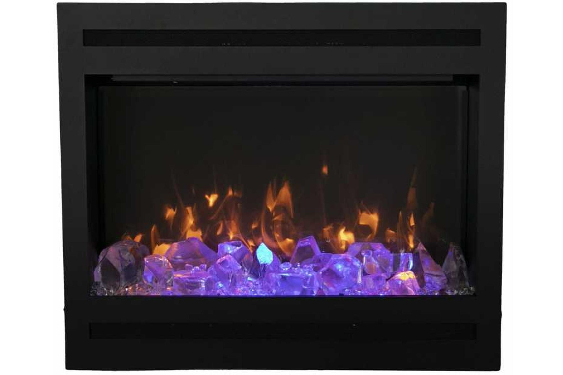 Amantii 31" Zero Clearance Electric Fireplace With 6 Piece Log Set