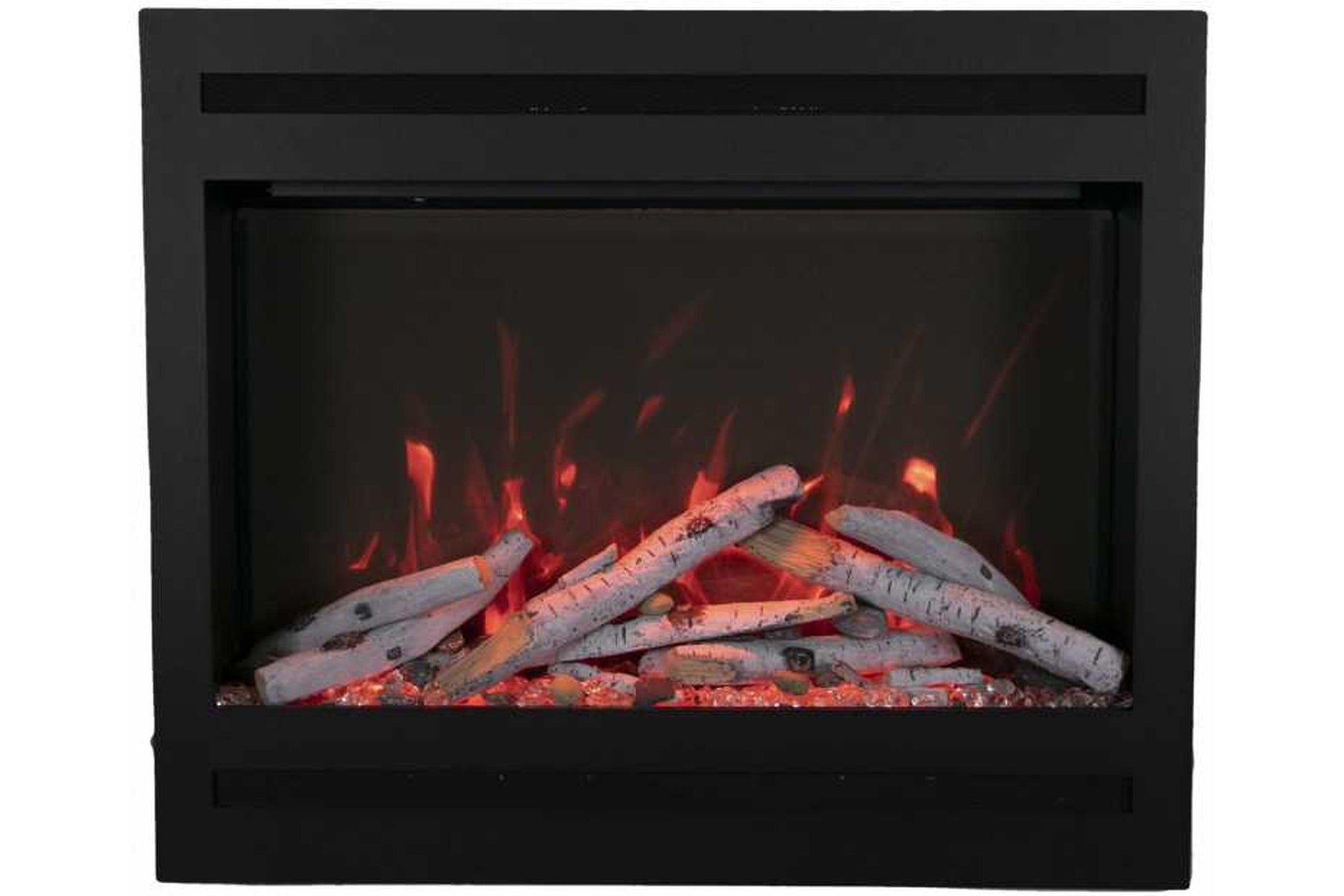 Amantii 31" Zero Clearance Electric Fireplace With 6 Piece Log Set