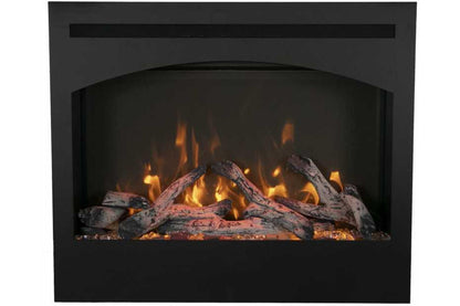 Amantii 31" Zero Clearance Electric Fireplace With 6 Piece Log Set