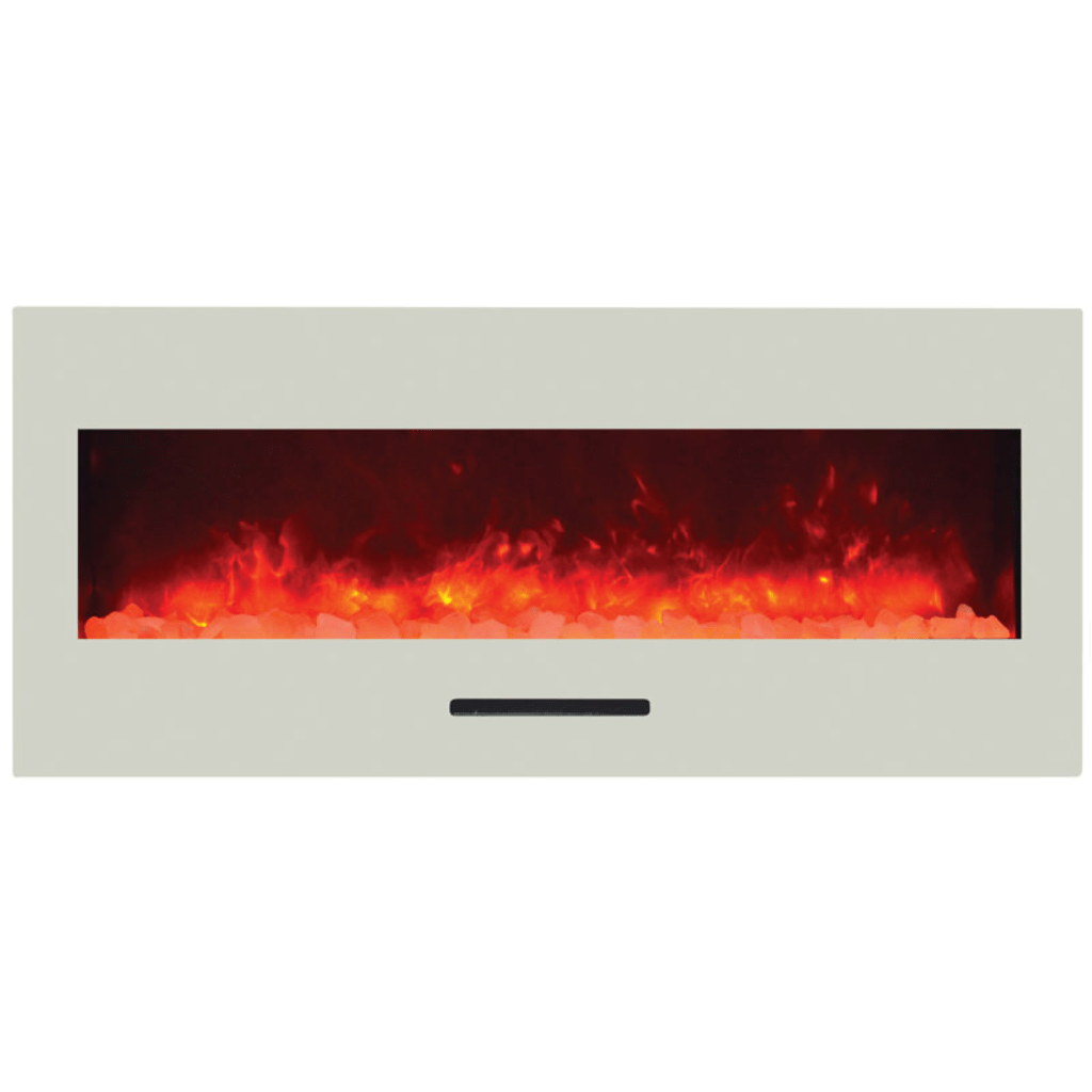 Amantii 34" Wall Mount/Flush Mount Electric Fireplace with Glass Surround