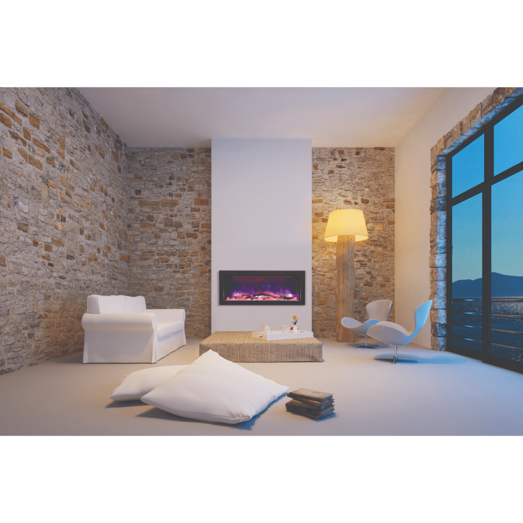 Amantii 40" Panorama Deep Indoor or Outdoor Electric Fireplace