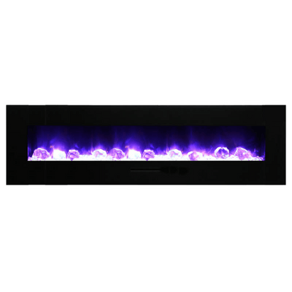 Amantii 48" Wall Mount/Flush Mount Electric Fireplace with Glass Surround
