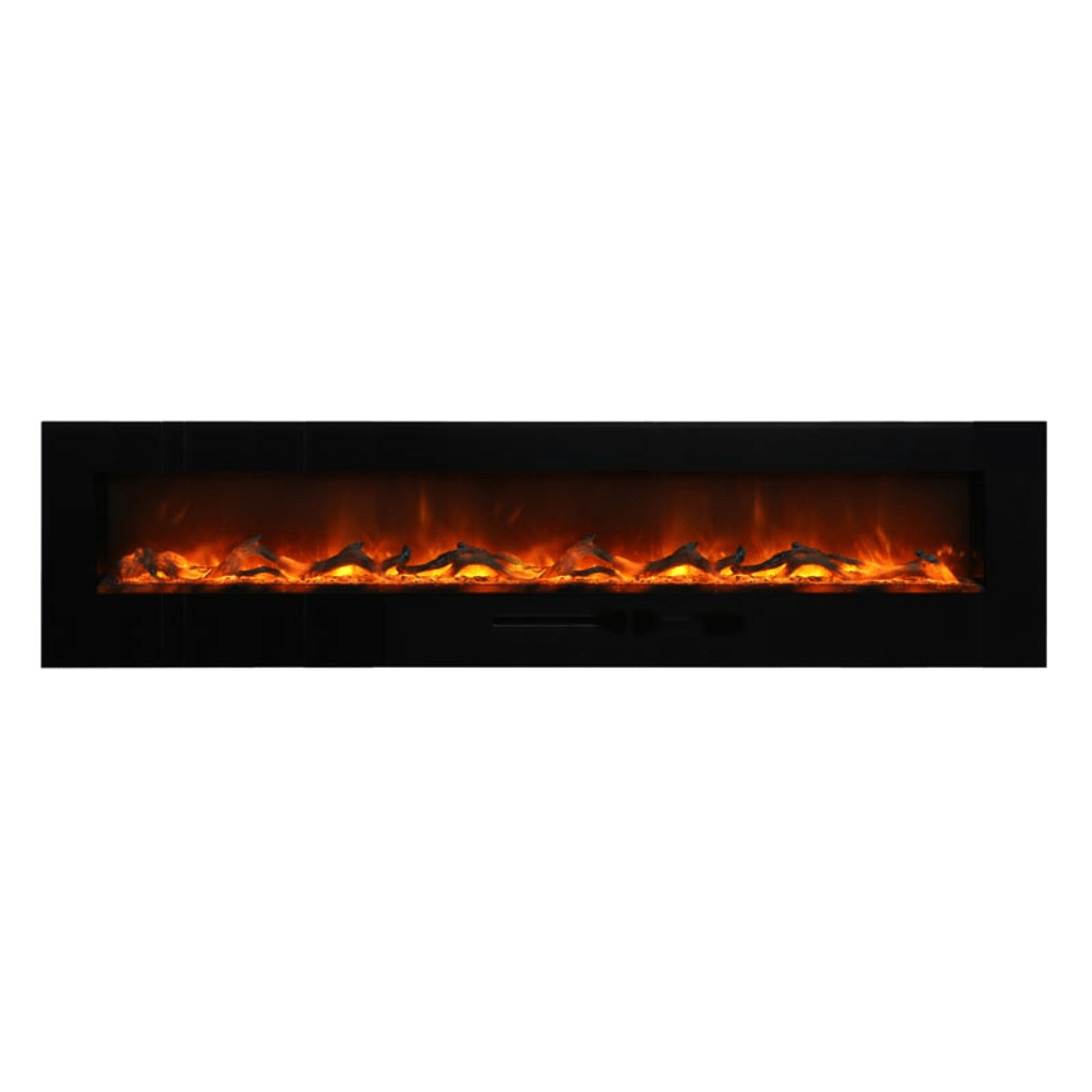 Amantii 48" Wall Mount/Flush Mount Electric Fireplace with Glass Surround