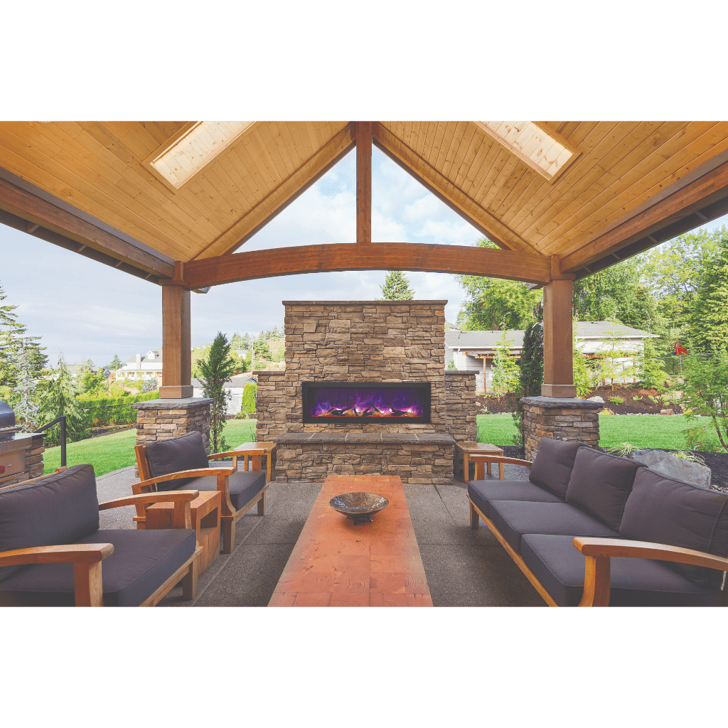 Amantii 50" Panorama Deep Indoor or Outdoor Electric Fireplace