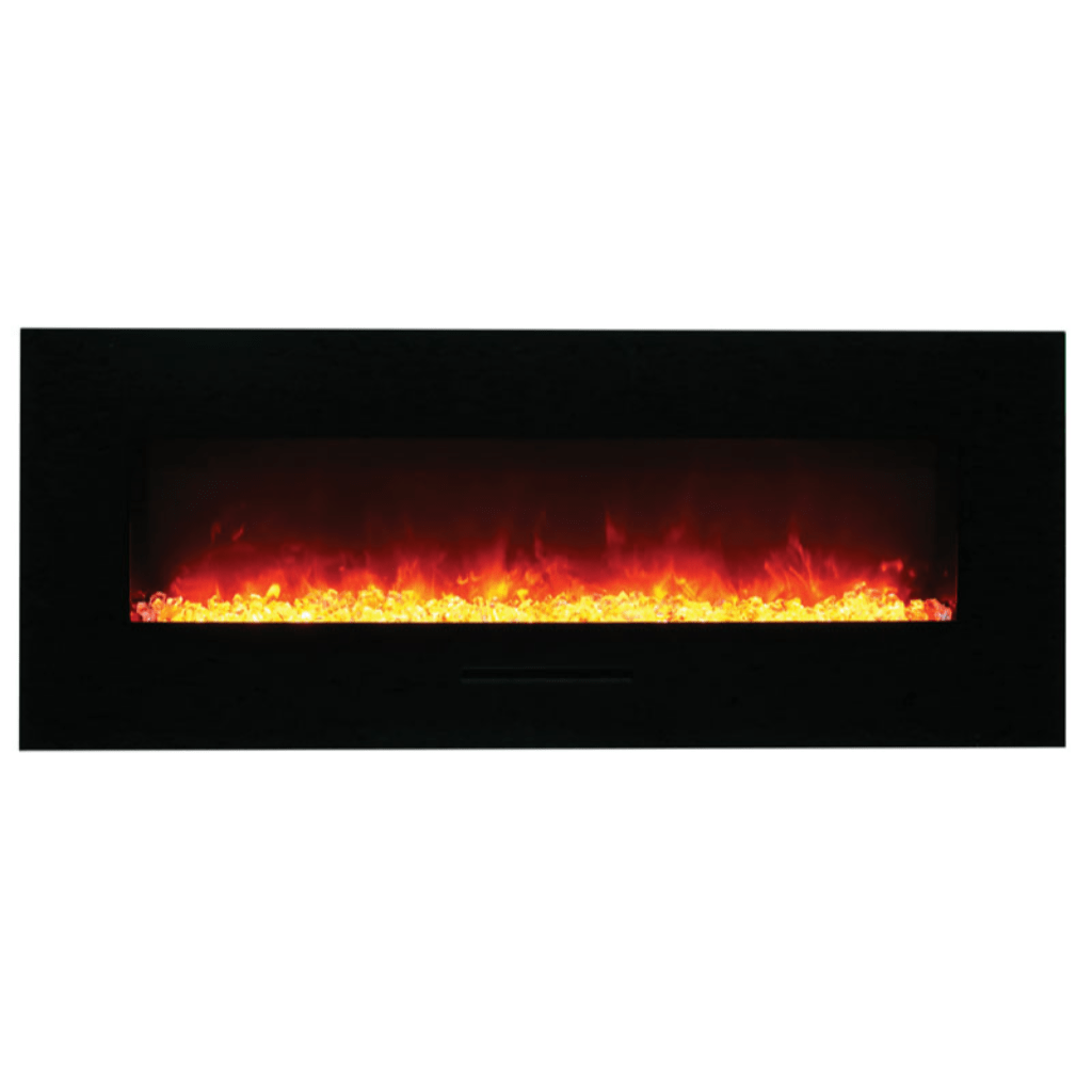 Amantii 50" Wall Mount/Flush Mount Electric Fireplace with Glass Surround