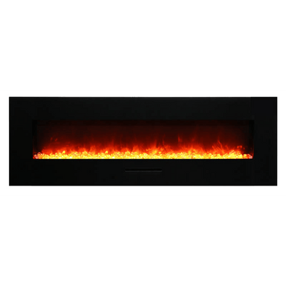 Amantii 50" Wall Mount/Flush Mount Electric Fireplace with Glass Surround