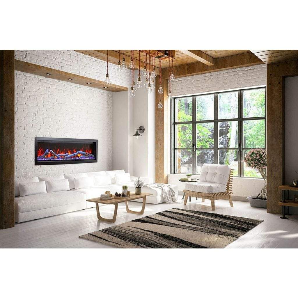 Amantii 60" Symmetry Bespoke Built-In Electric Fireplace with Wifi and Sound