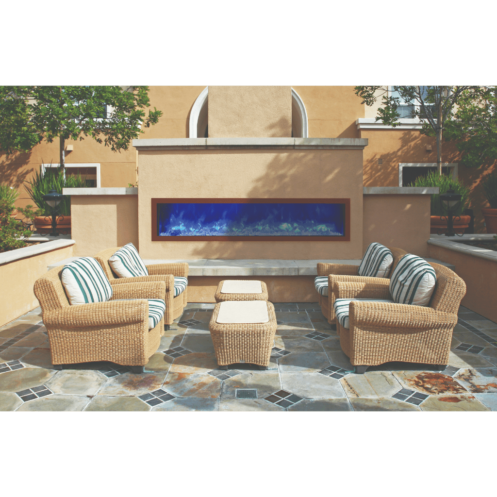Amantii 72" Panorama Slim Indoor or Outdoor Electric Fireplace