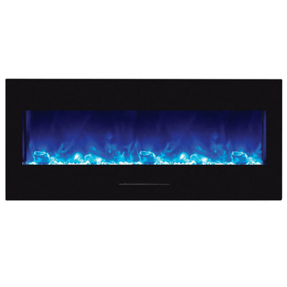 Amantii 72" Wall Mount/Flush Mount Electric Fireplace with Glass Surround