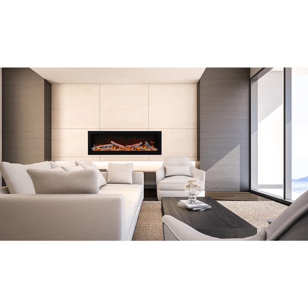 Amantii 74" Symmetry 3.0 Built-in Smart WiFi Electric Fireplace
