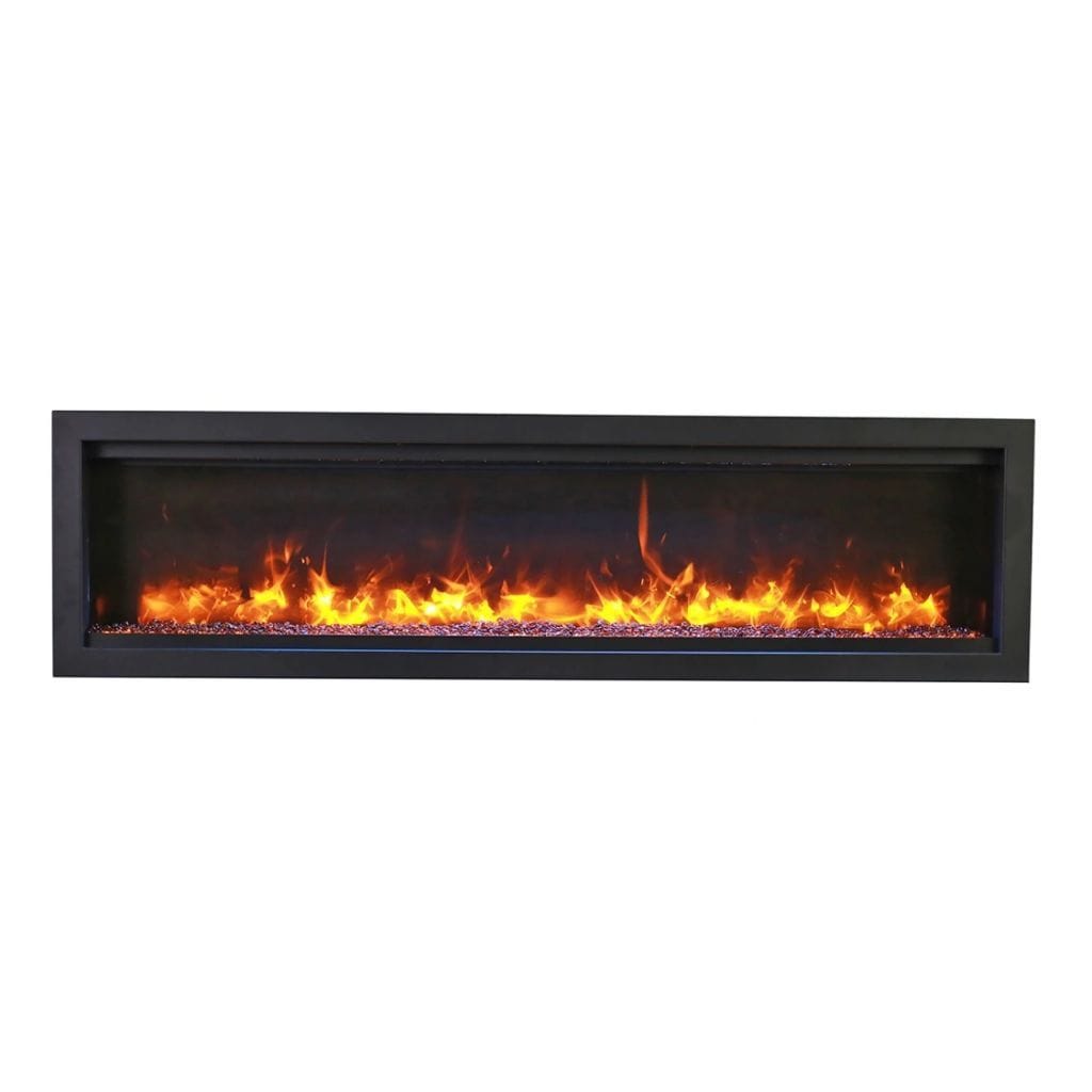 Amantii 74" Symmetry Bespoke Built-In Electric Fireplace with Wifi and Sound