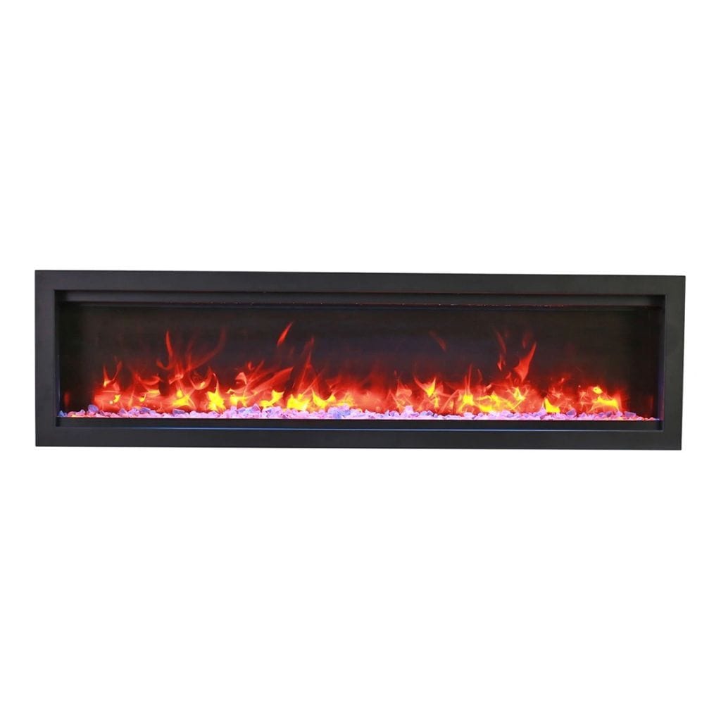 Amantii 74" Symmetry Bespoke Built-In Electric Fireplace with Wifi and Sound