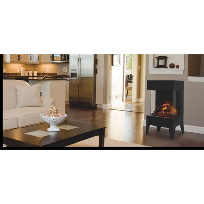 Amantii Cube 20″ Three Sided Wall Mount Electric Fireplace - US Fireplace Store