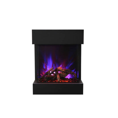 Amantii Cube 20" Three Sided Wall Mount Electric Fireplace