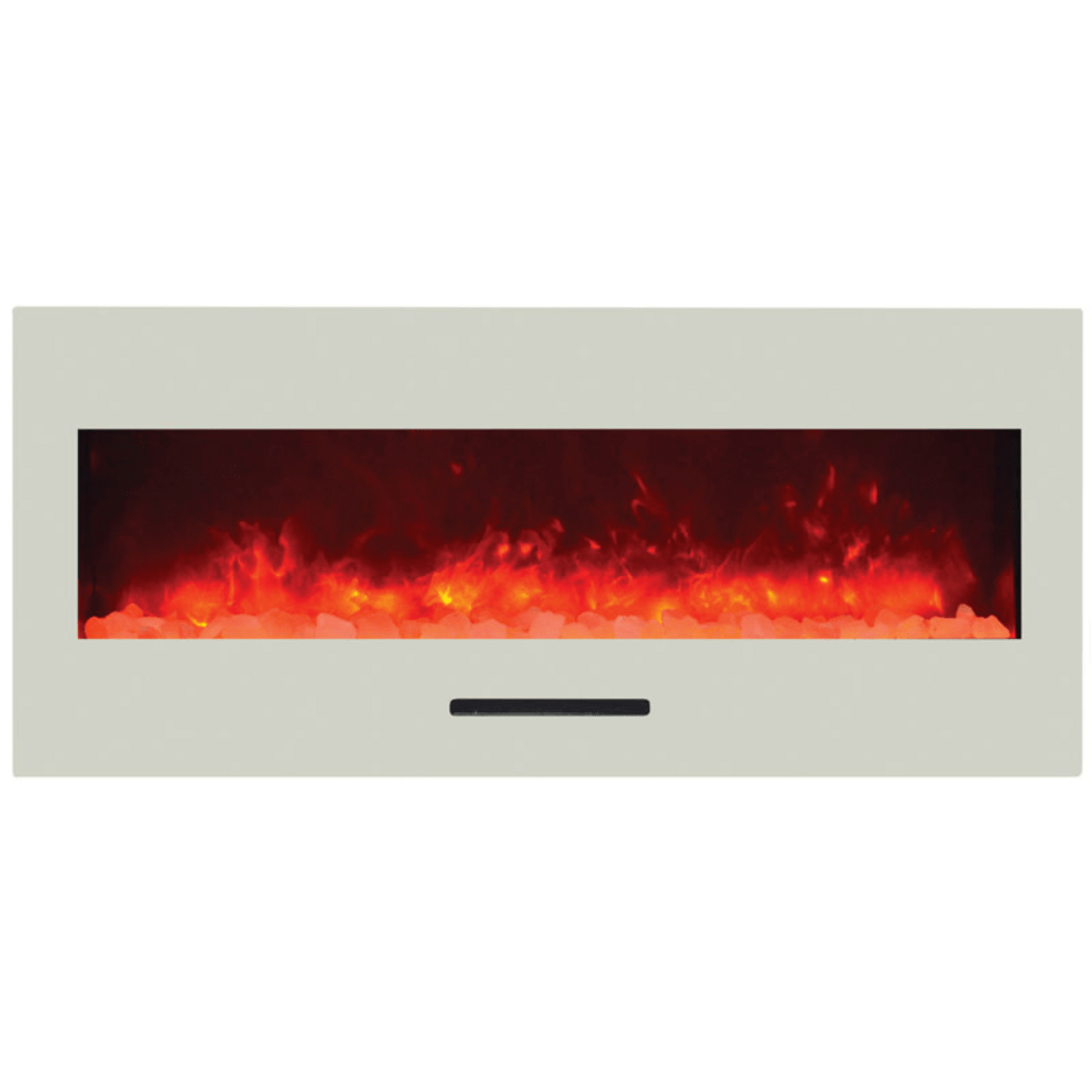 Amantii Decorative White Glass Surrounds for Wall Mount/Flush Mount Series Electric Fireplace