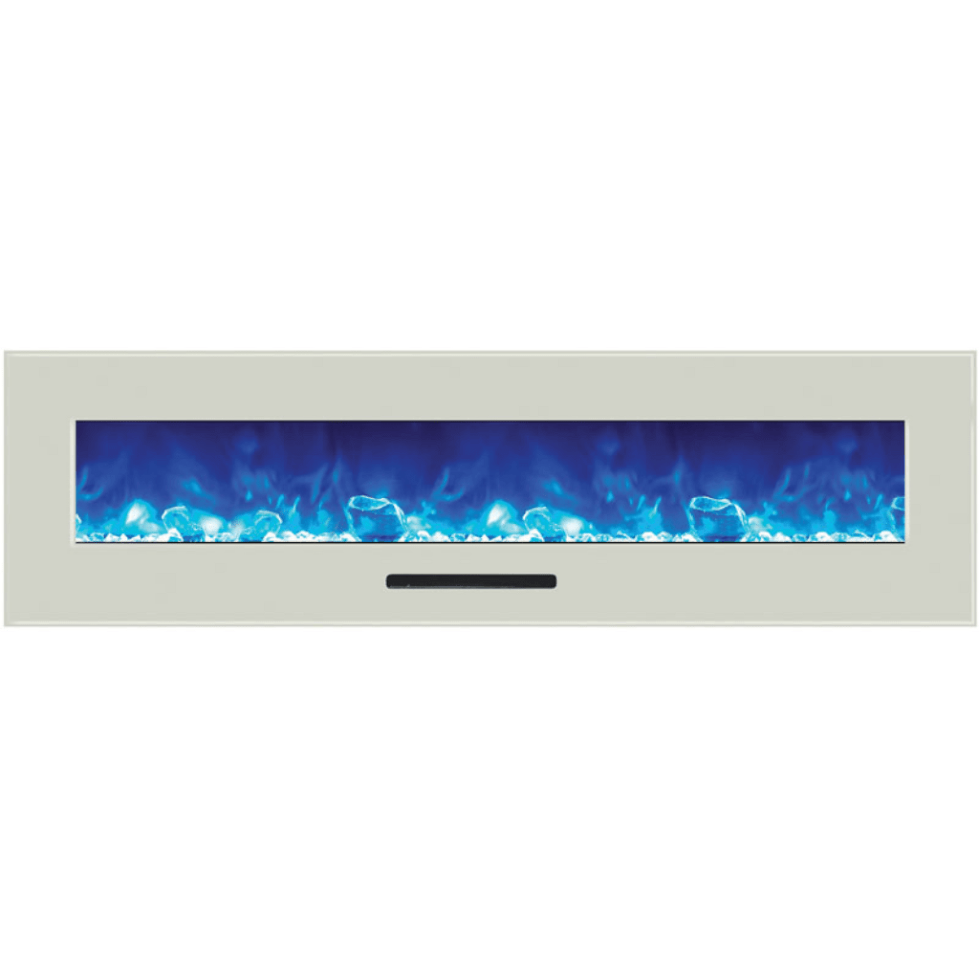 Amantii Decorative White Glass Surrounds for Wall Mount/Flush Mount Series Electric Fireplace