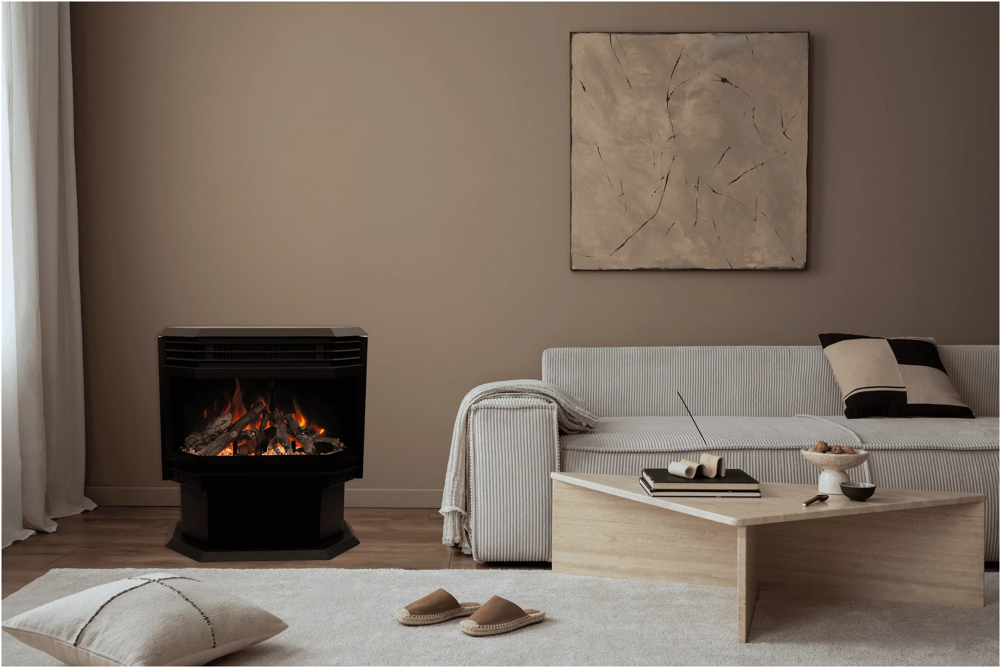 Amantii FS Lumina 26" Smart Freestanding Electric Fireplace