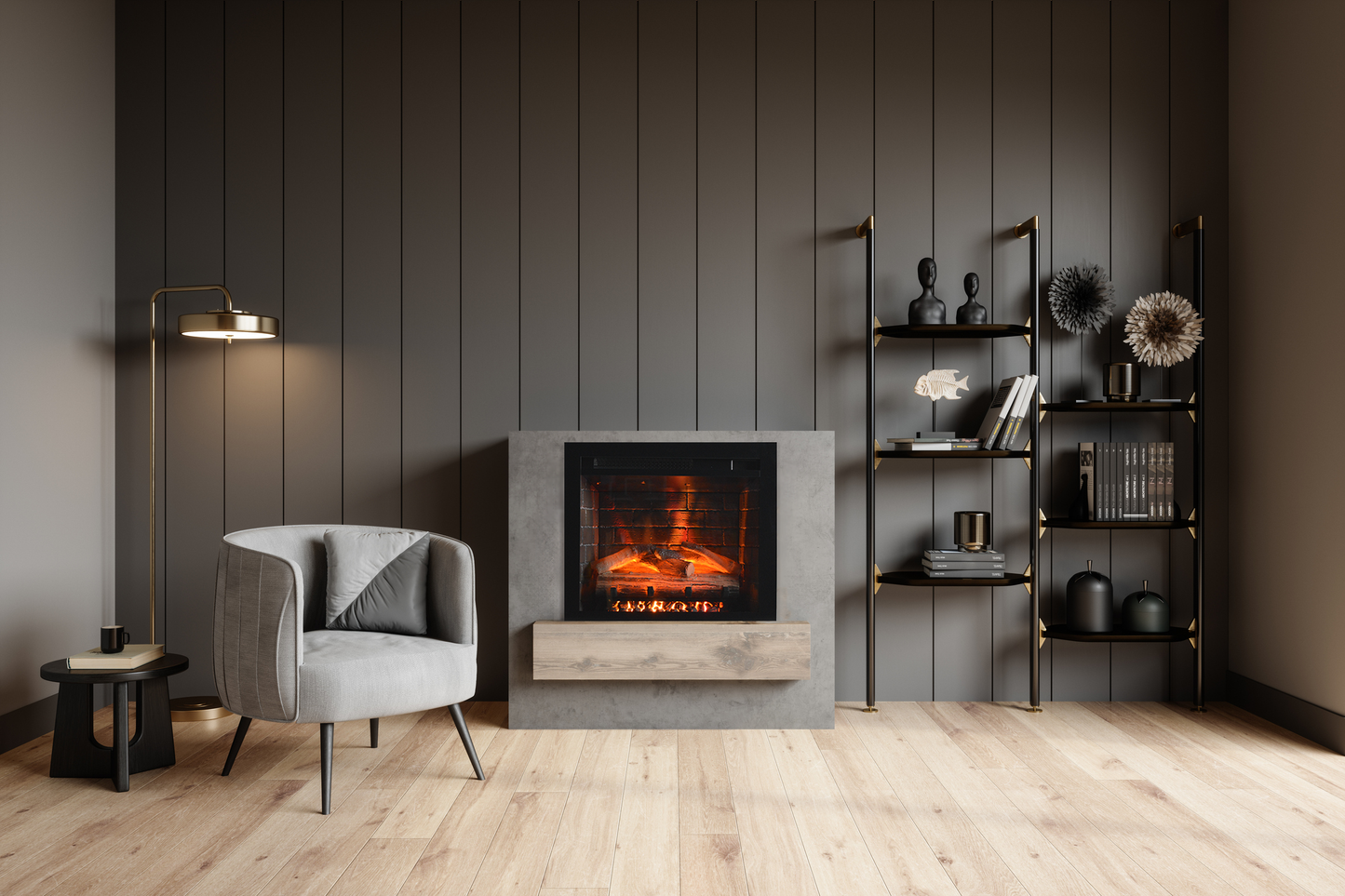Amantii Fire & Ice Classic Edition 26" WiFi Enabled Built-in Electric Fireplace Insert