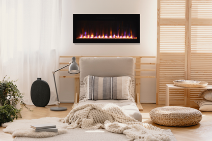 Amantii Fire & Ice Evolution Linear 36" WiFi Enabled Wall-Mounted Electric Fireplace