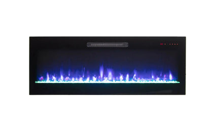 Amantii Fire & Ice Evolution Linear 42" WiFi Enabled Wall-Mounted Electric Fireplace