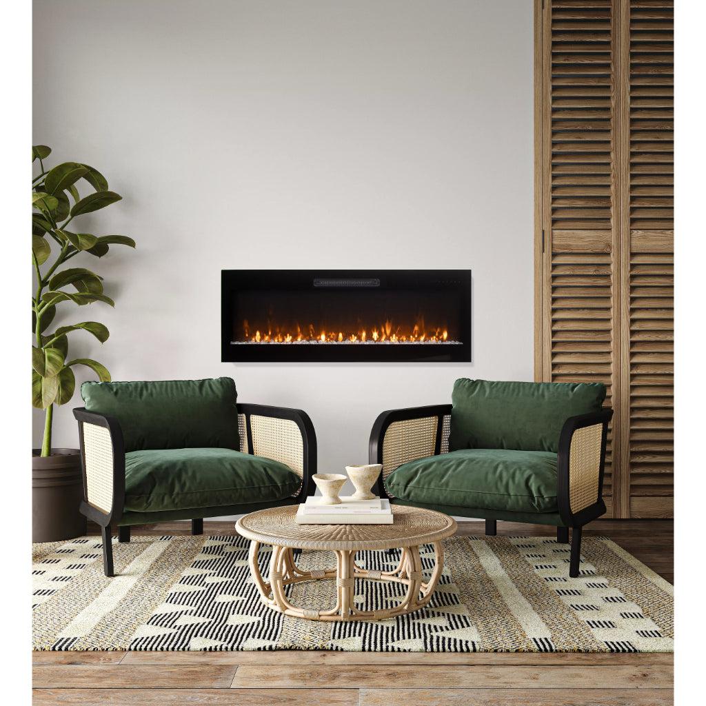 Amantii Fire & Ice Evolution Linear 42" WiFi Enabled Wall-Mounted Electric Fireplace