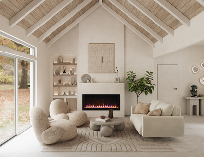 Amantii Fire & Ice Evolution Linear 42" WiFi Enabled Wall-Mounted Electric Fireplace