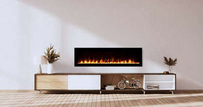 Amantii Fire & Ice Evolution Linear 50" WiFi Enabled Wall-Mounted Electric Fireplace