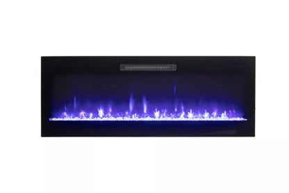 Amantii Fire & Ice Evolution Linear 50" WiFi Enabled Wall-Mounted Electric Fireplace
