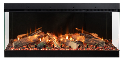 Amantii Fire & Ice LumaForest 48" 3-Sided WiFi-Enabled Built-in Electric Fireplace